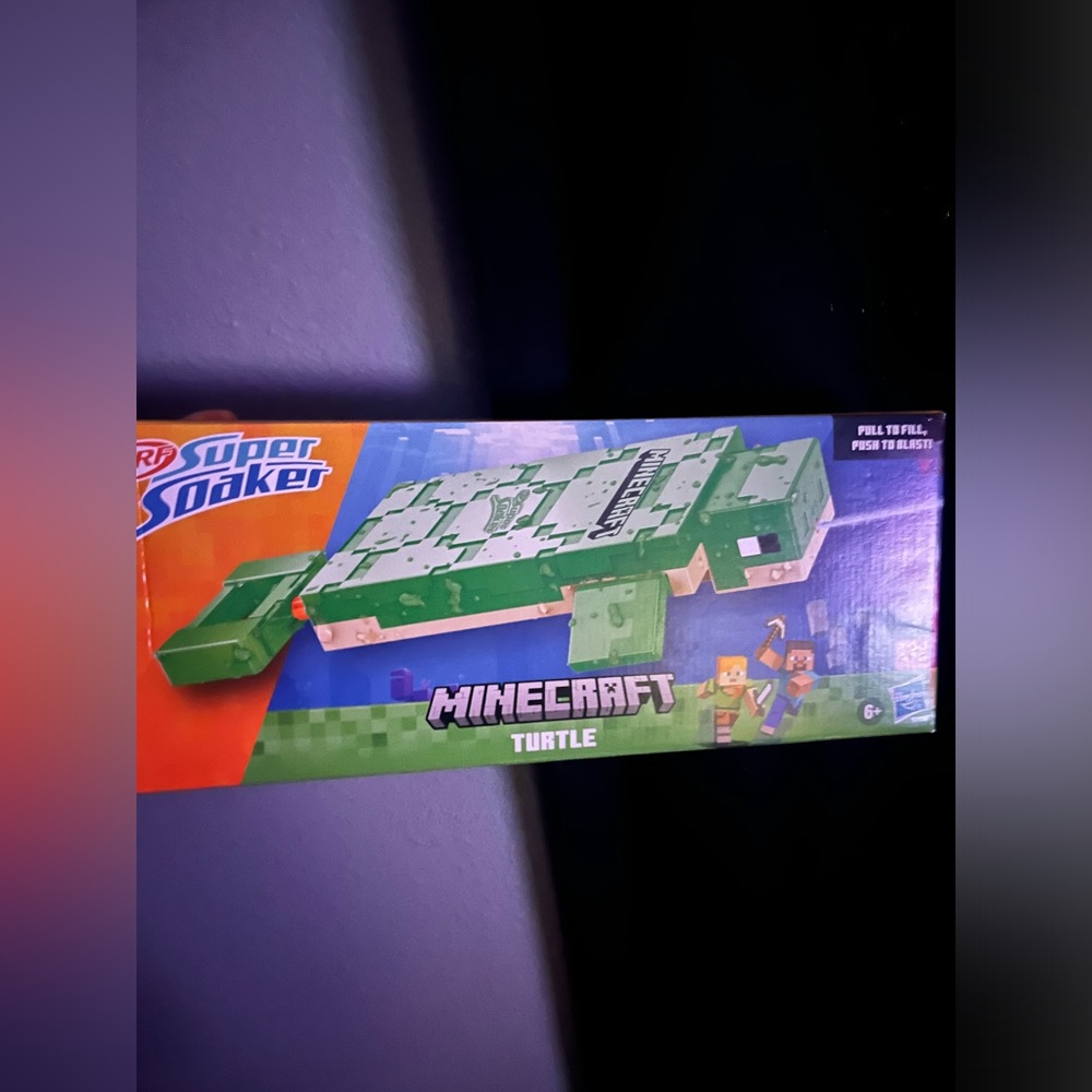 Nerf Super Soaker Minecraft Turtle Blaster - Green and Orange